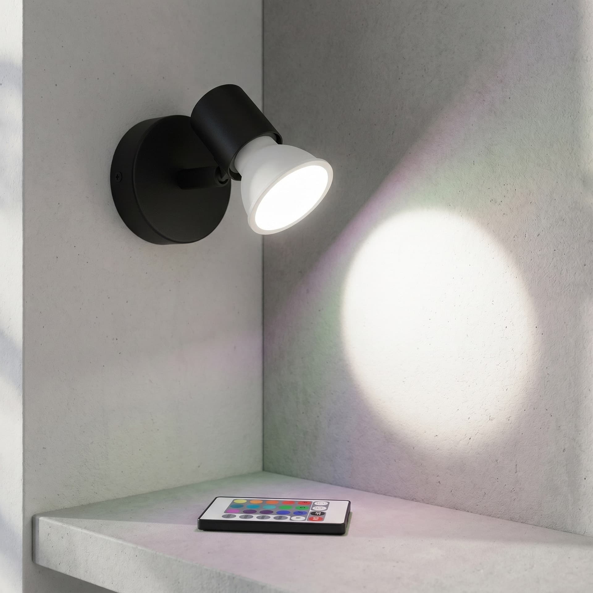Lampadina LED RGB con telecomando Attacco GU10 5W Multicolore Luce Bianca - 2