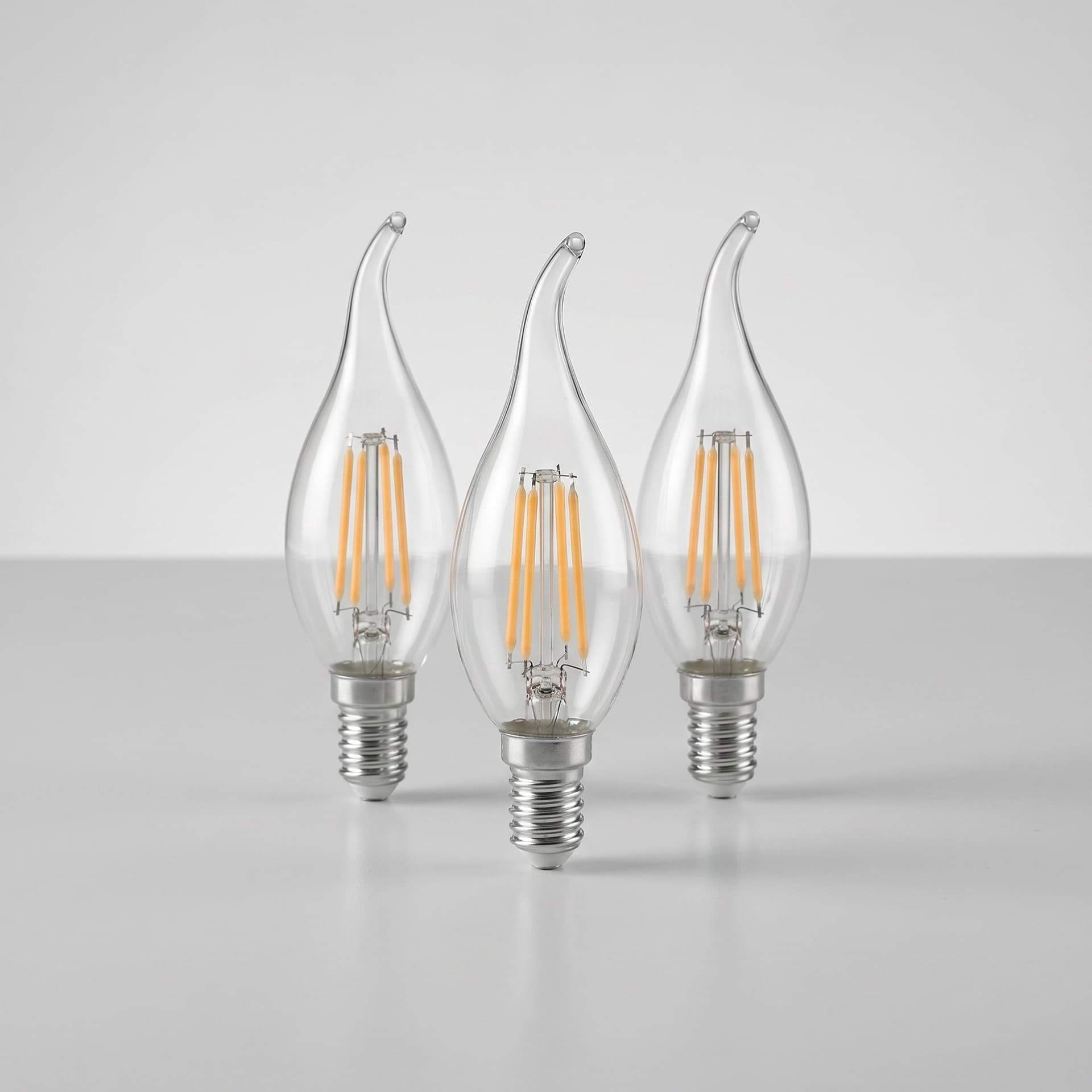 Lampadina LED E14 Classe A Filamento Soffio 2.3W Luce Calda - 4