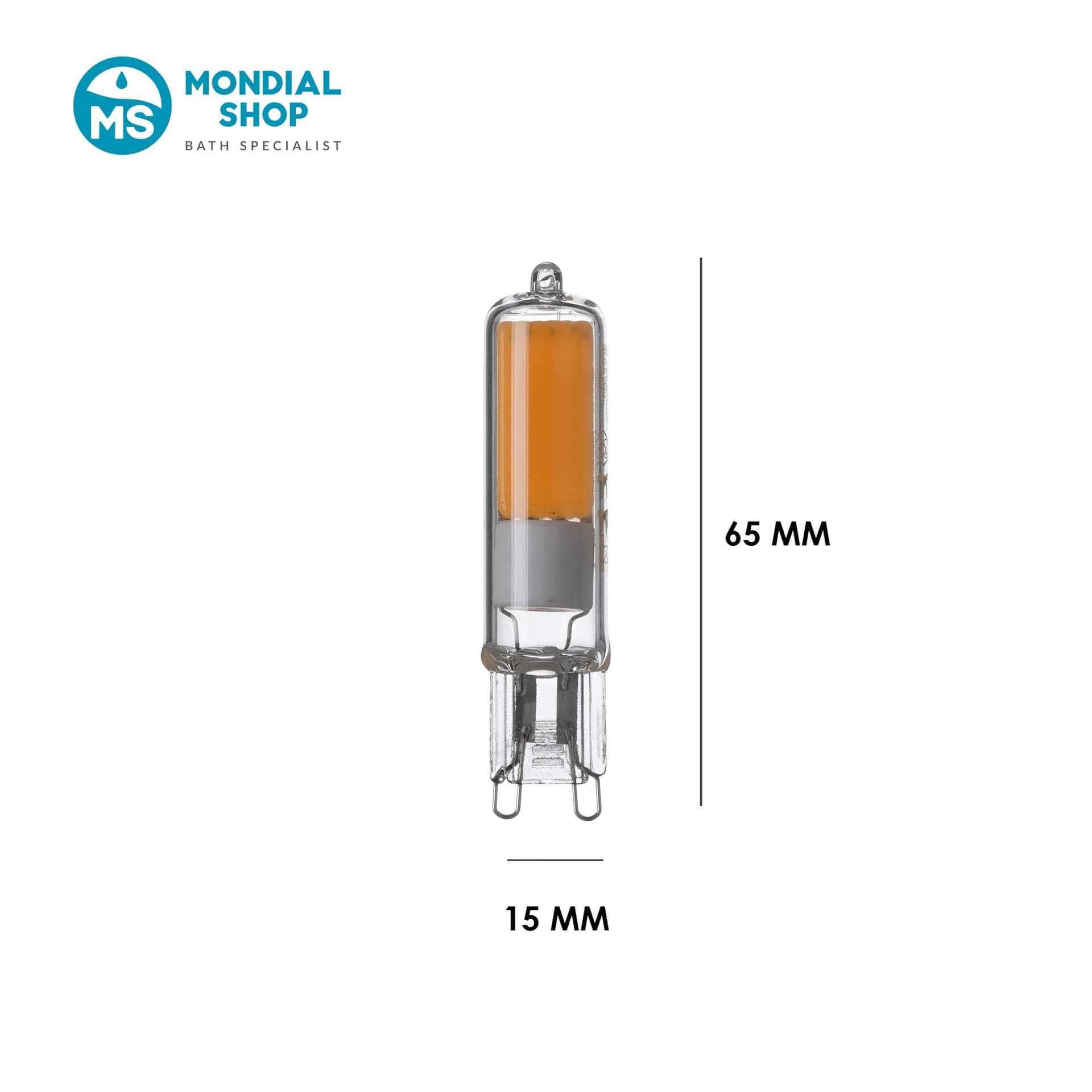 Pack 2 Lampadine LED G9 4W Alta Luminosità 450lm Luce Calda 3000K - 4