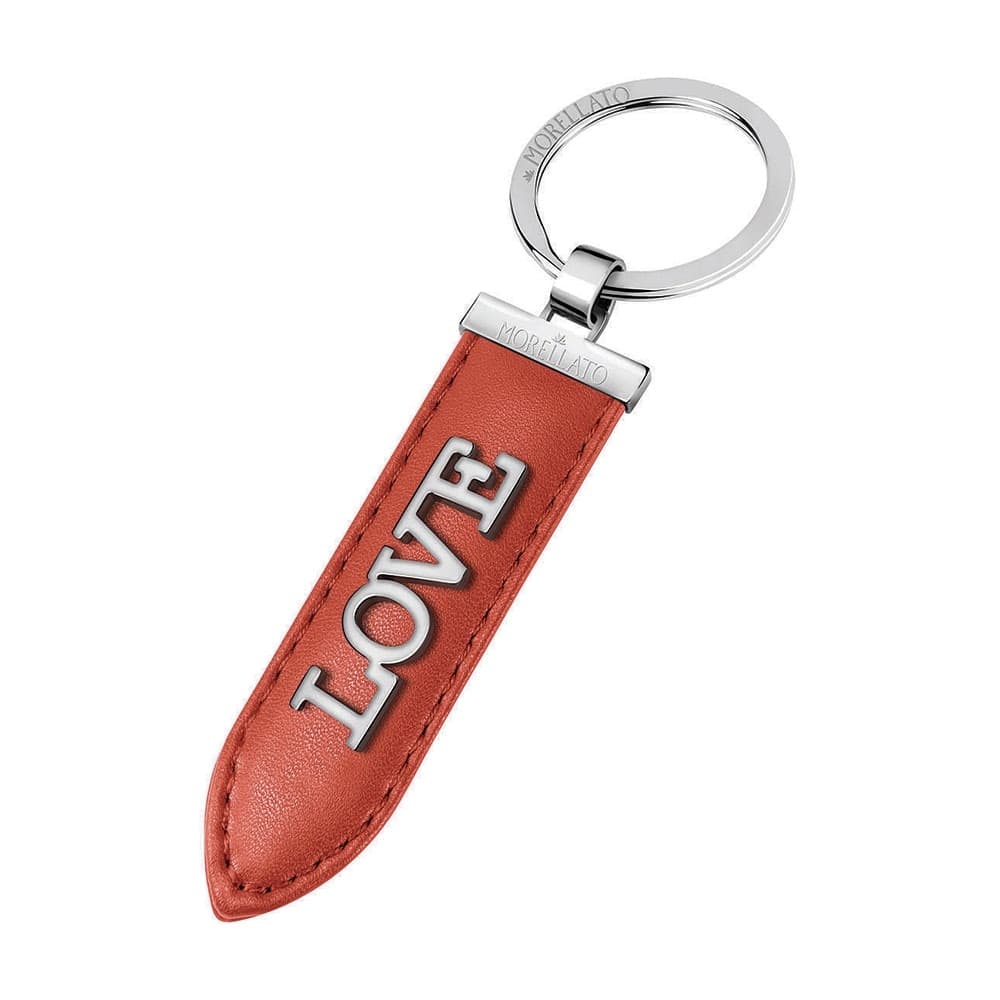 Portachiavi MORELLATO pelle rossa Story Love