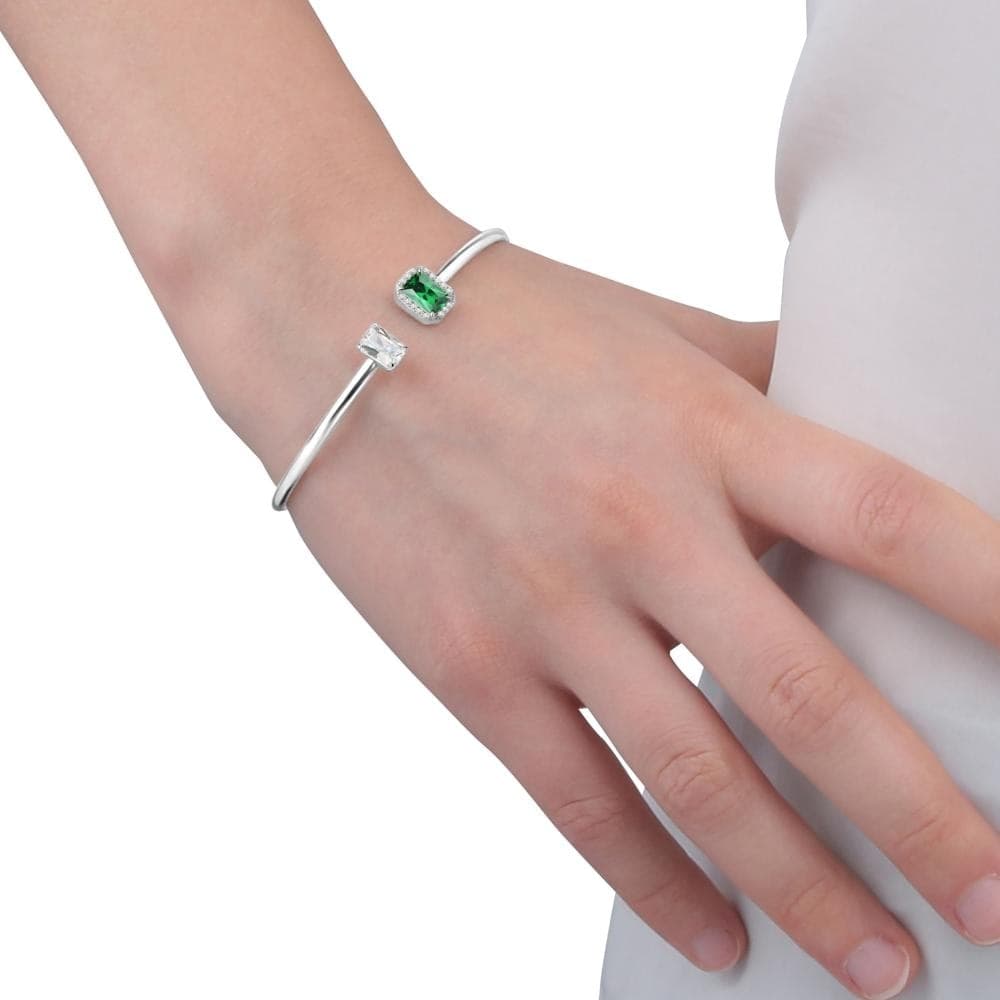 Bracciale MORELLATO donna Tesori bangle smeraldo arg.925 - 2