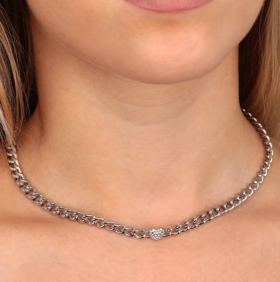 Collana MORELLATO donna Incontri acciaio / cuore strass - 4