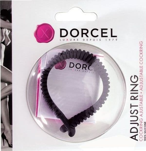 Anello fallico Adjust Ring Nero Cockring di Marc Dorcel - 3