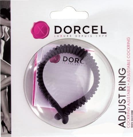 Anello fallico Adjust Ring Nero Cockring di Marc Dorcel - 3