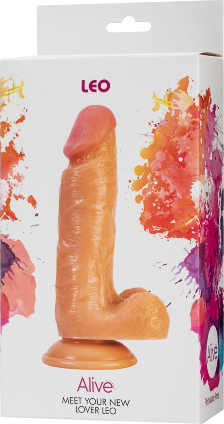 Dildo a ventosa realistico Leo 17 cm di Alive - 2