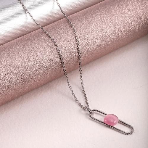 Pendente MORELLATO donna 1930 acciaio cat-eye rosa - 3