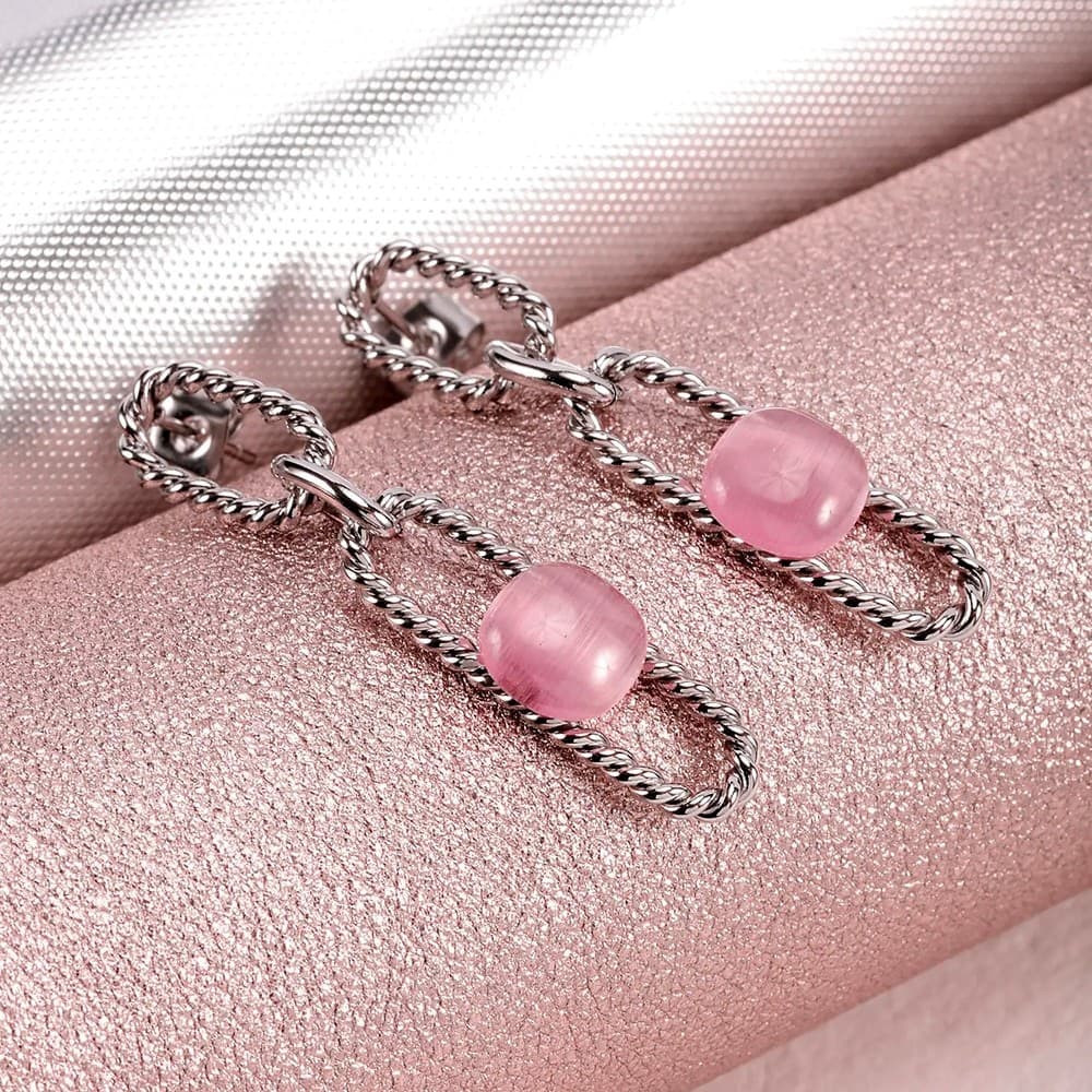 Orecchini MORELLATO donna 1930 acciaio torchon / rosa (SATP11) - 3