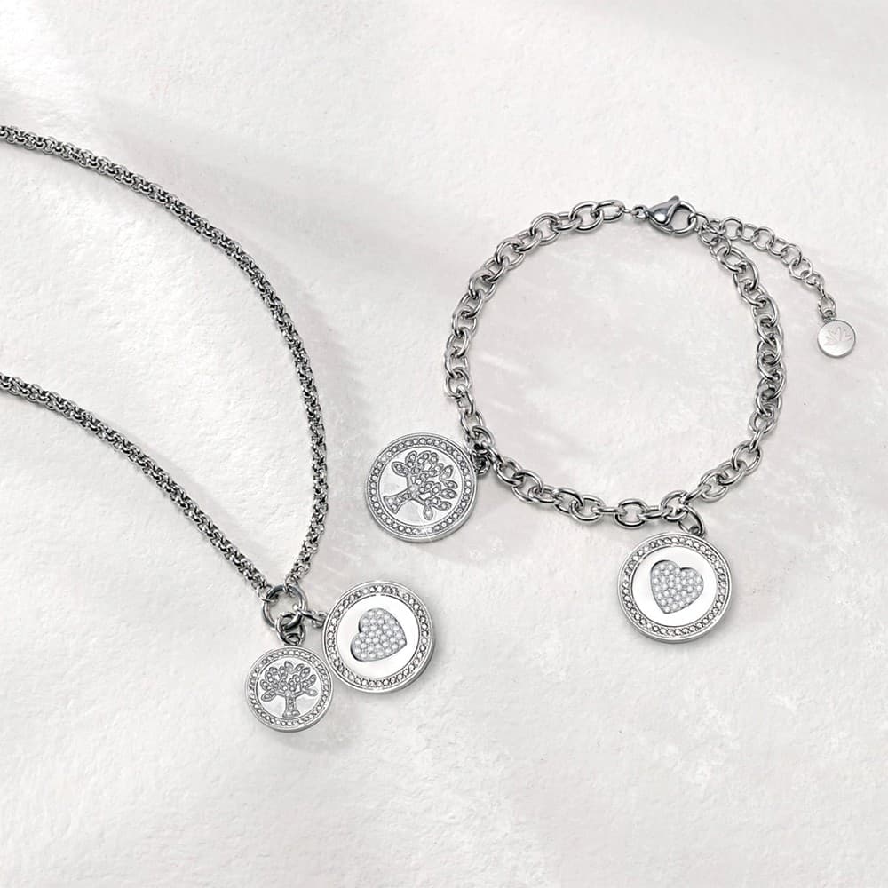 Special Set MORELLATO Love collana / bracciale acciaio cuore / albero vita - 2