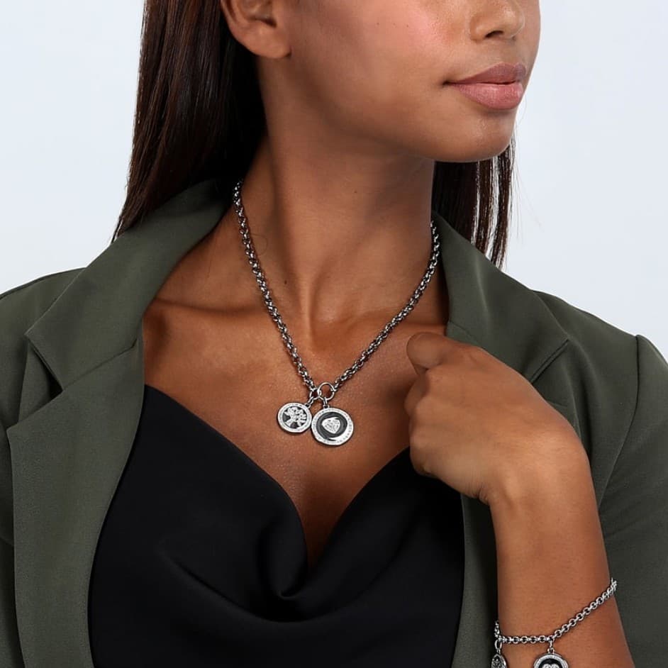 Special Set MORELLATO Love collana / bracciale acciaio cuore / albero vita - 3