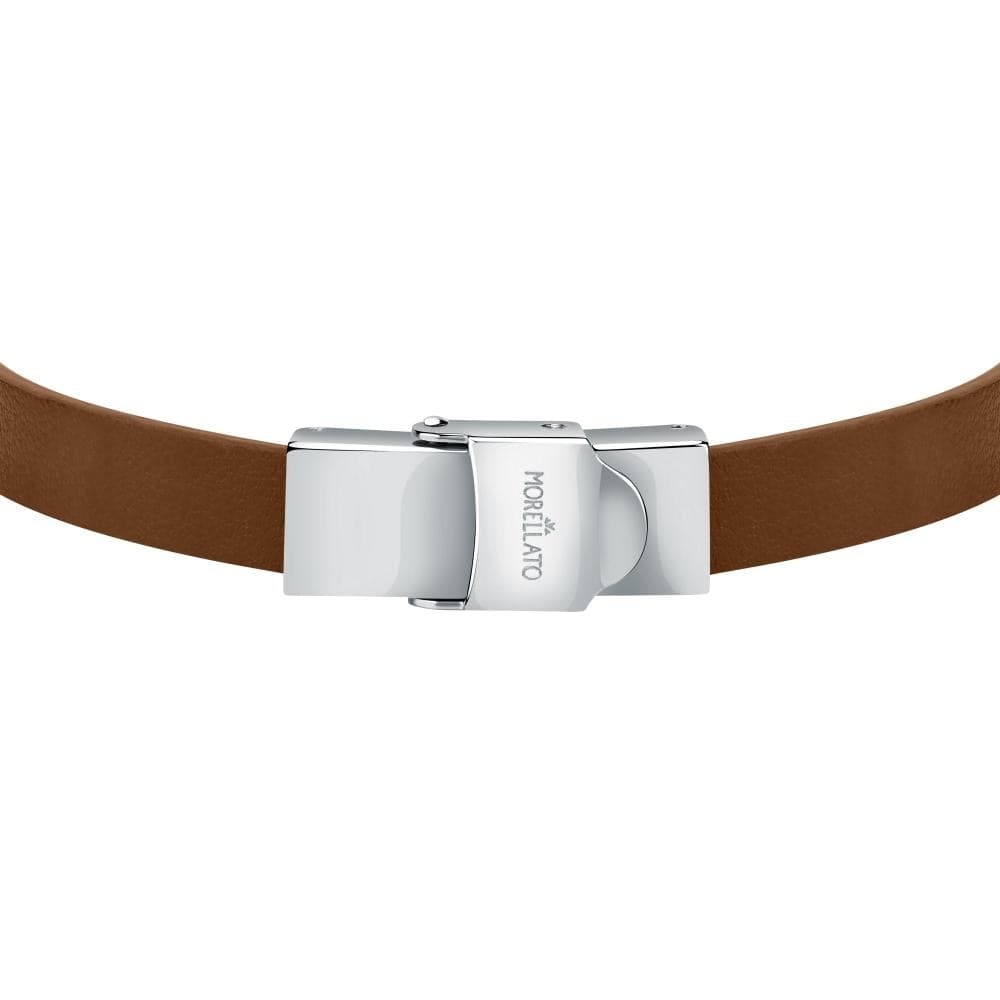 Bracciale  MORELLATO uomo Moody pelle marrone / acciaio - 3