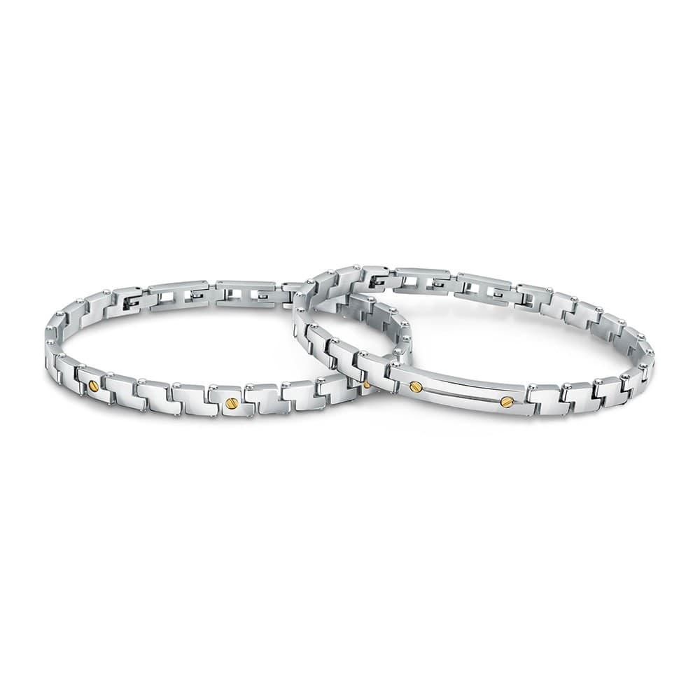 Bracciale Uomo Morellato Acciaio e Oro 750 (SATM19) - 4