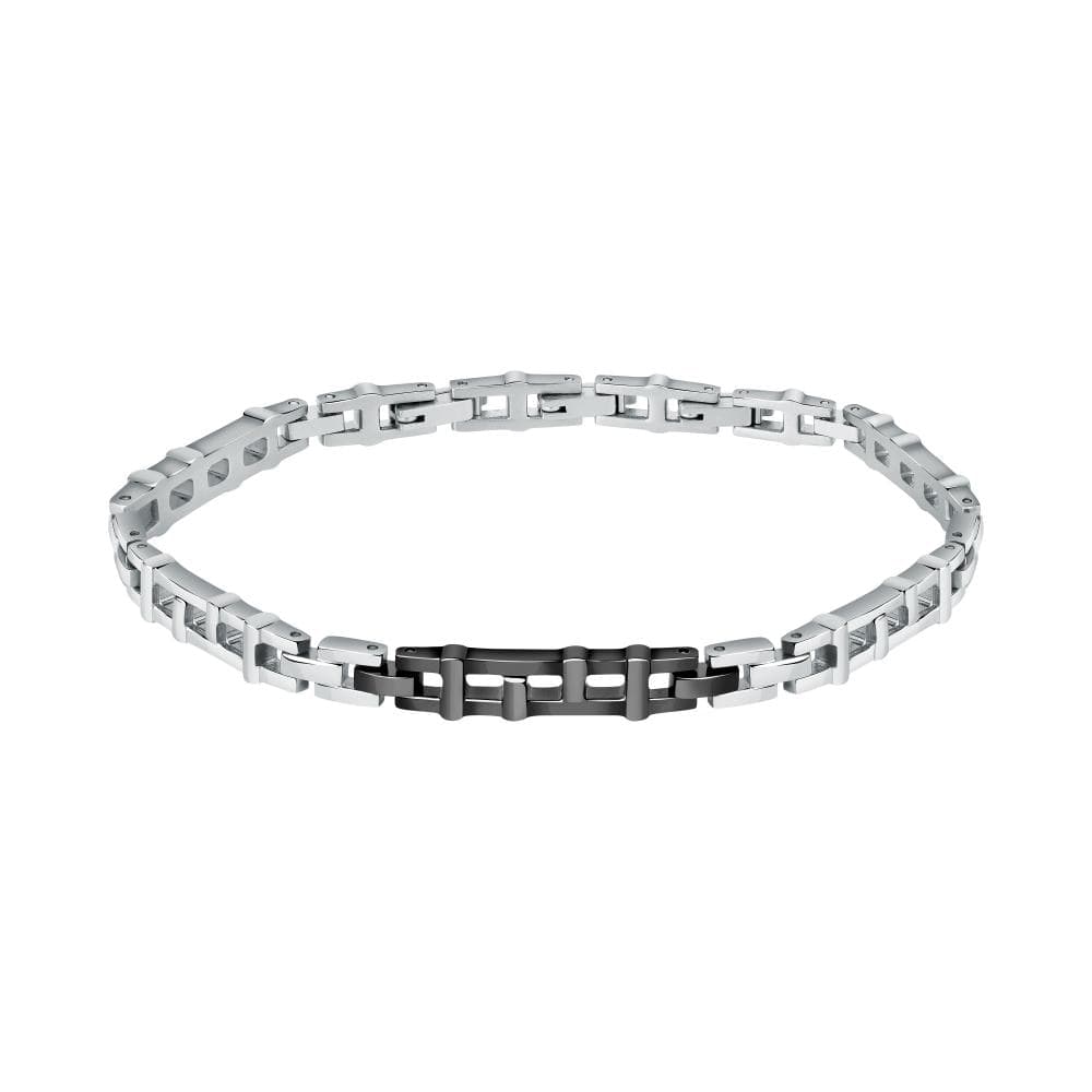 Bracciale MORELLATO uomo Motown acciaio / nero
