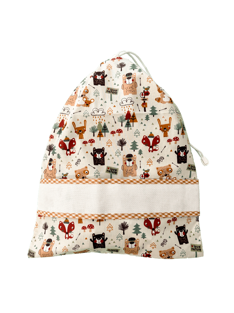 Set accessori asilo da ricamo 3 pezzi bosco - 2