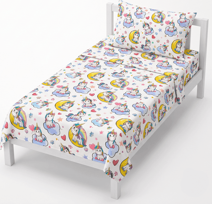 Set lenzuola asilo Sebastian Unicorno