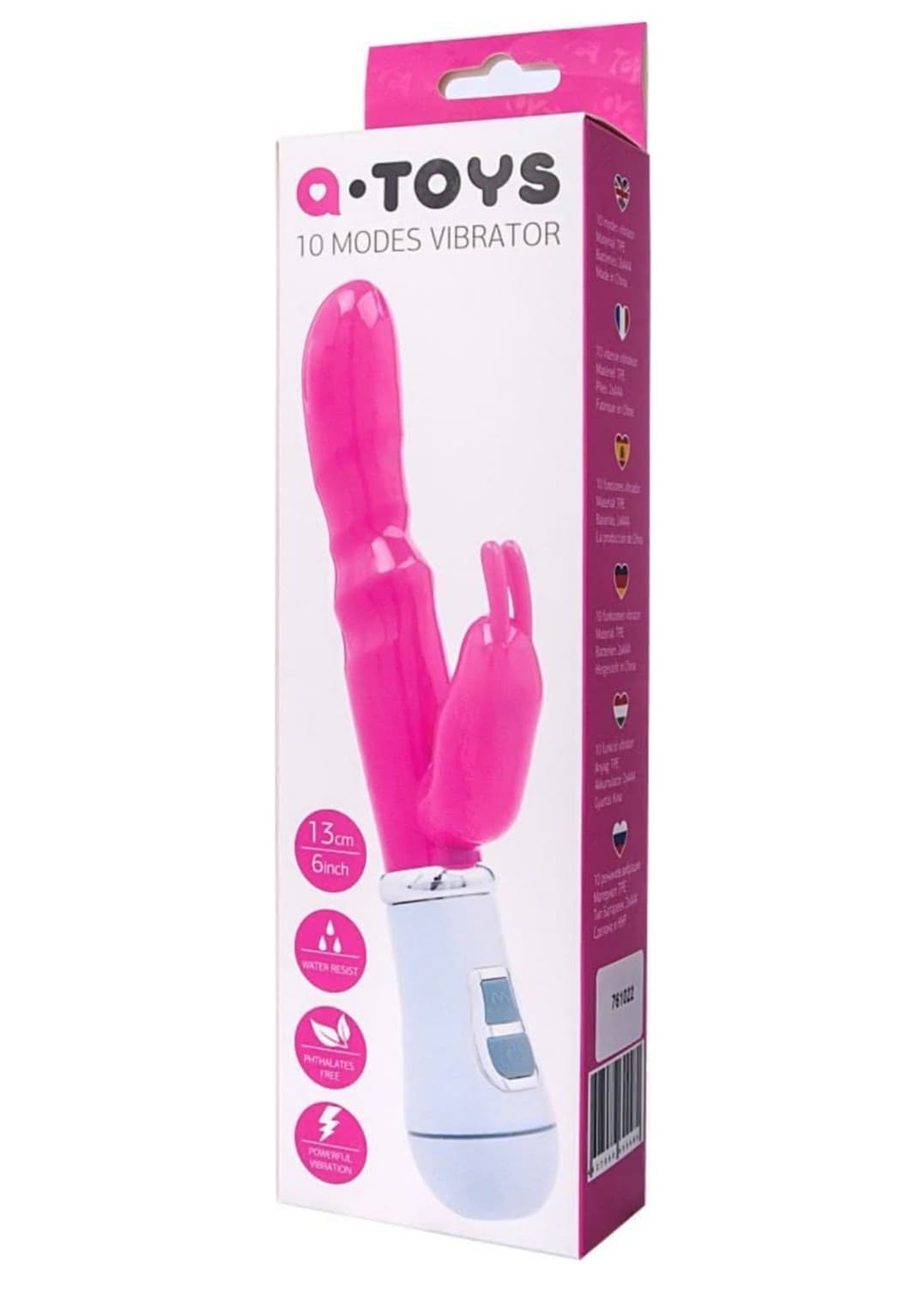Vibratore rabbit 761022 20 cm di A-Toys - 3