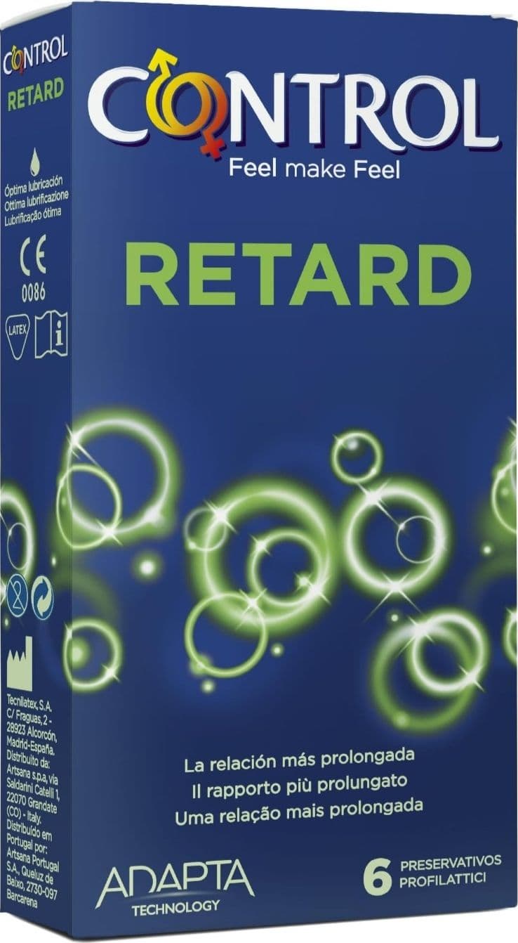 Preservativi ritardanti maschili Control Retard Adapta 6 pz - 2