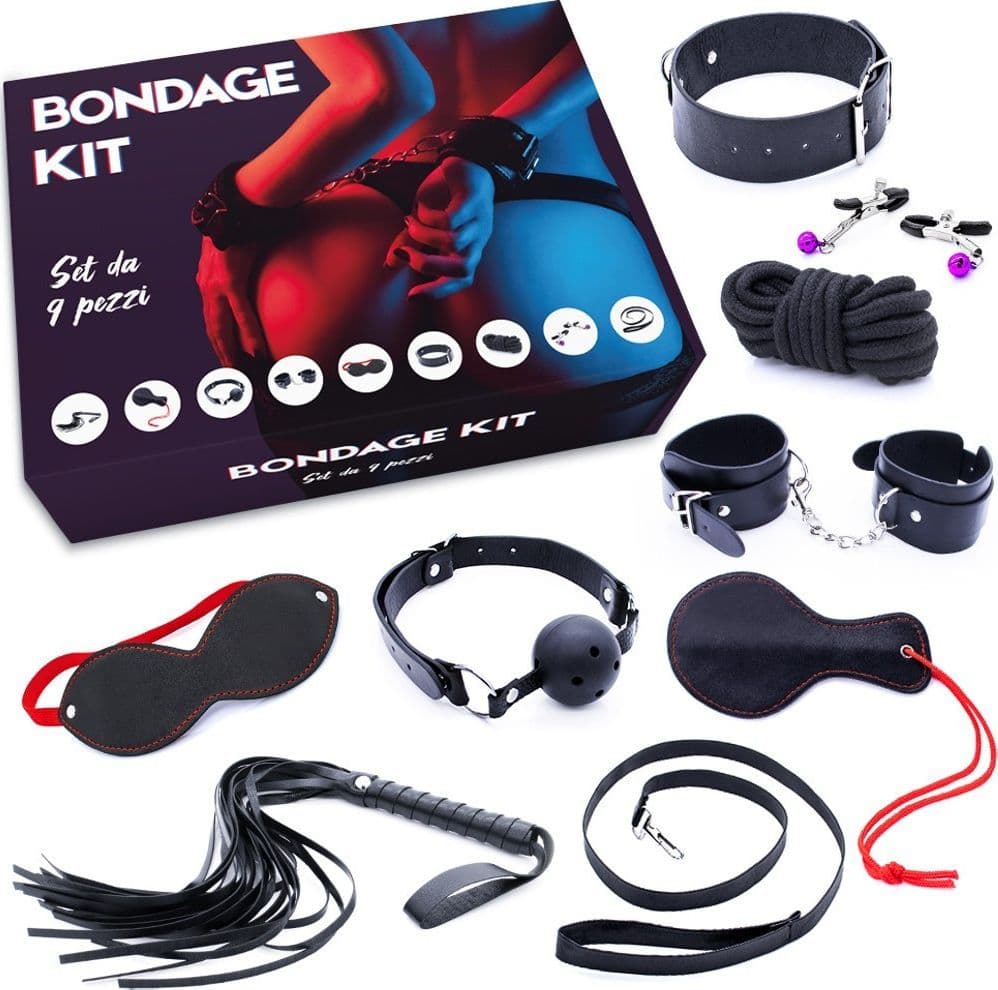 Bondage Kit BDSM 9 pezzi