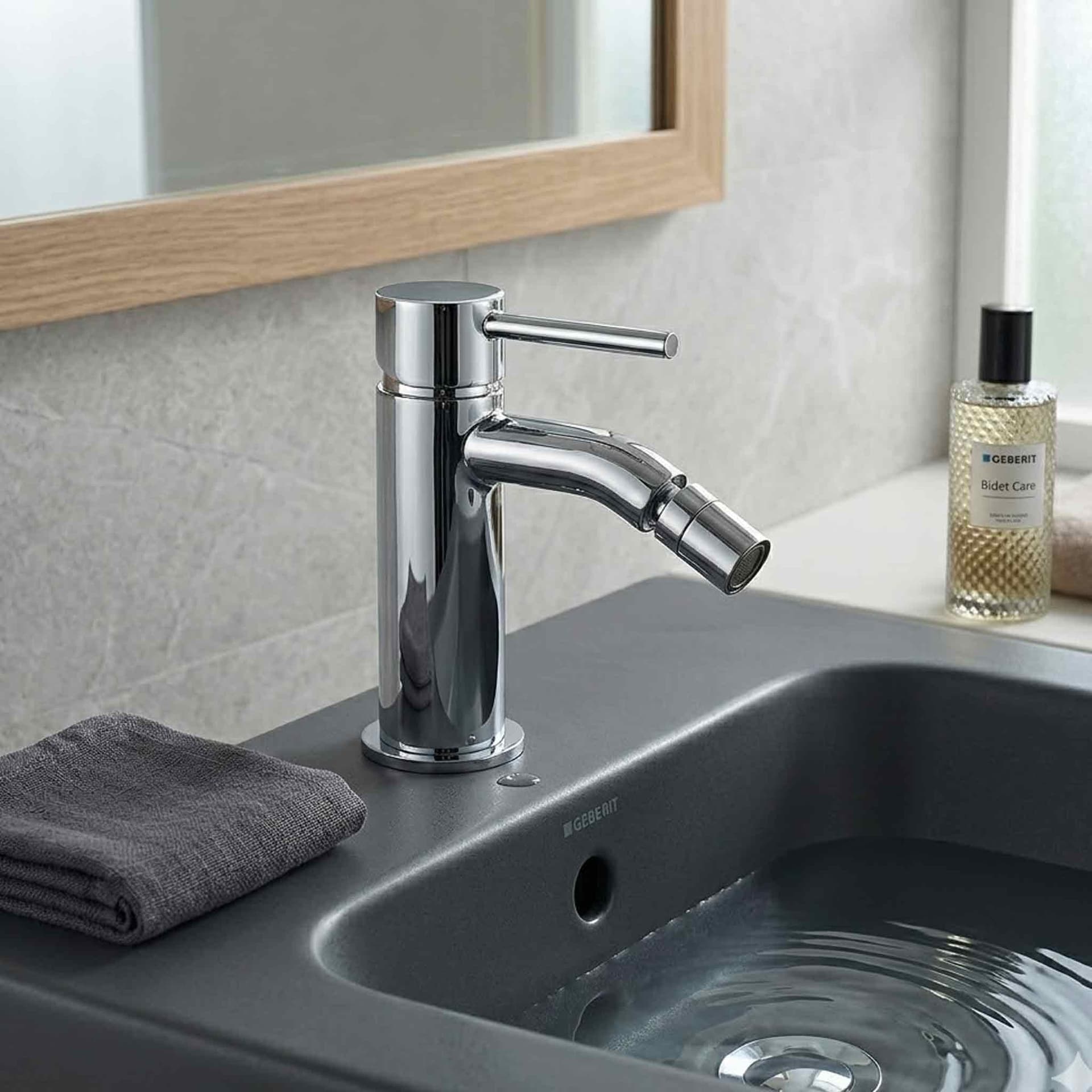 Miscelatore bidet con scarico clic-clac city