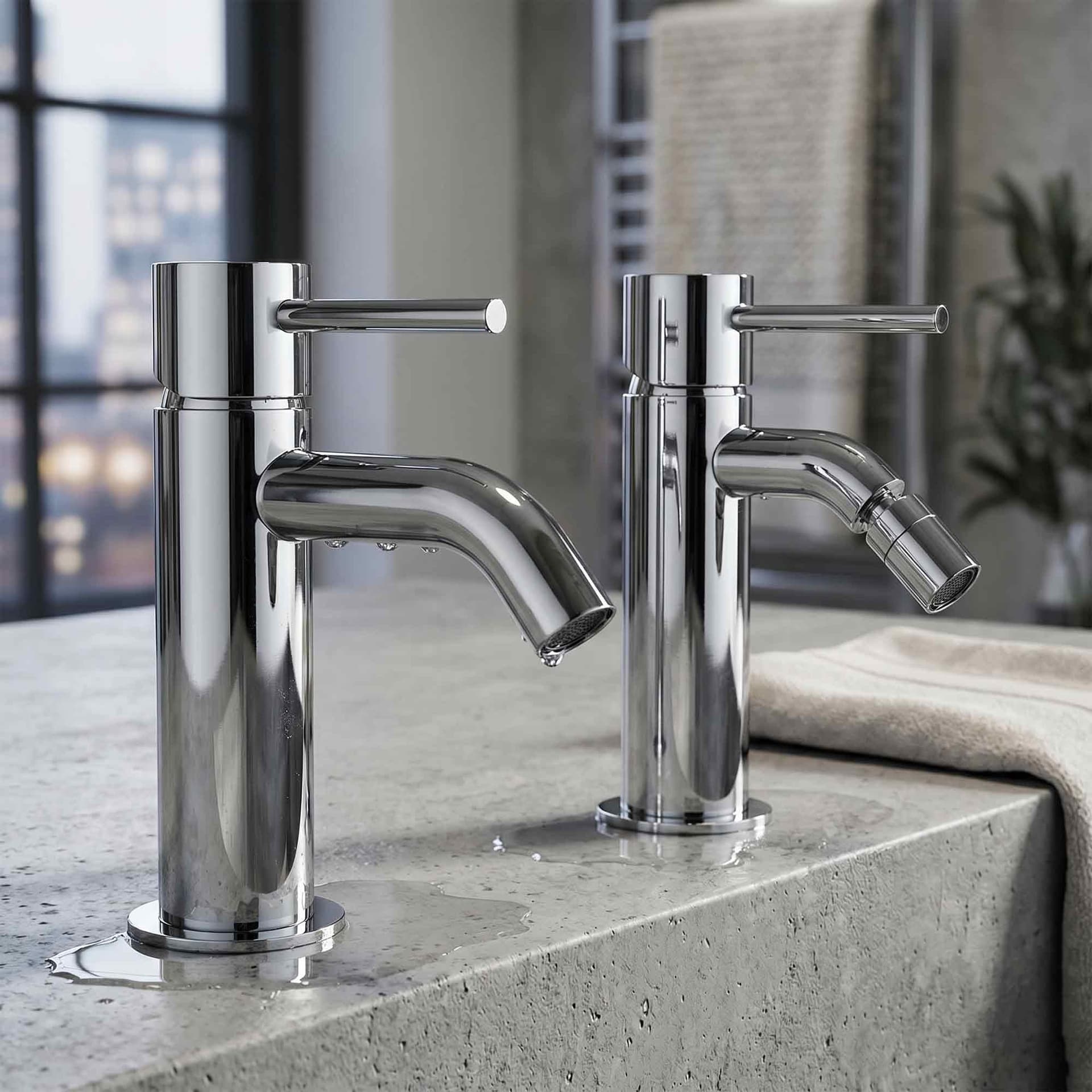 Miscelatore bidet con scarico clic-clac city - 2