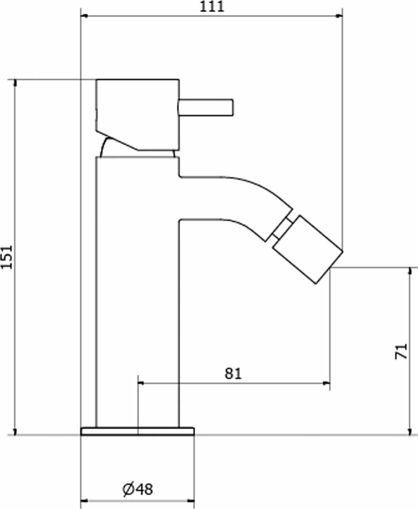 Miscelatore bidet con scarico clic-clac city - 4