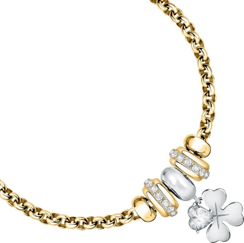 Bracciale MORELLATO donna Drops acciaio dorato / quadrifoglio - 2