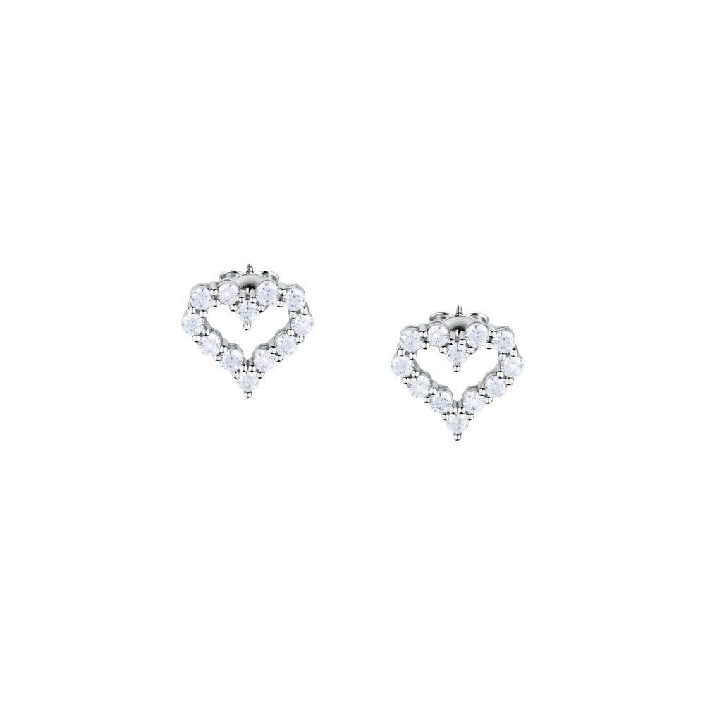 Orecchini MORELLATO donna Tesori argento 925 - cuori bianchi - 2