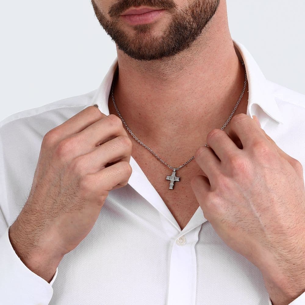 Morellato Motown Collana Uomo Croce Acciaio (SALS77) - 5