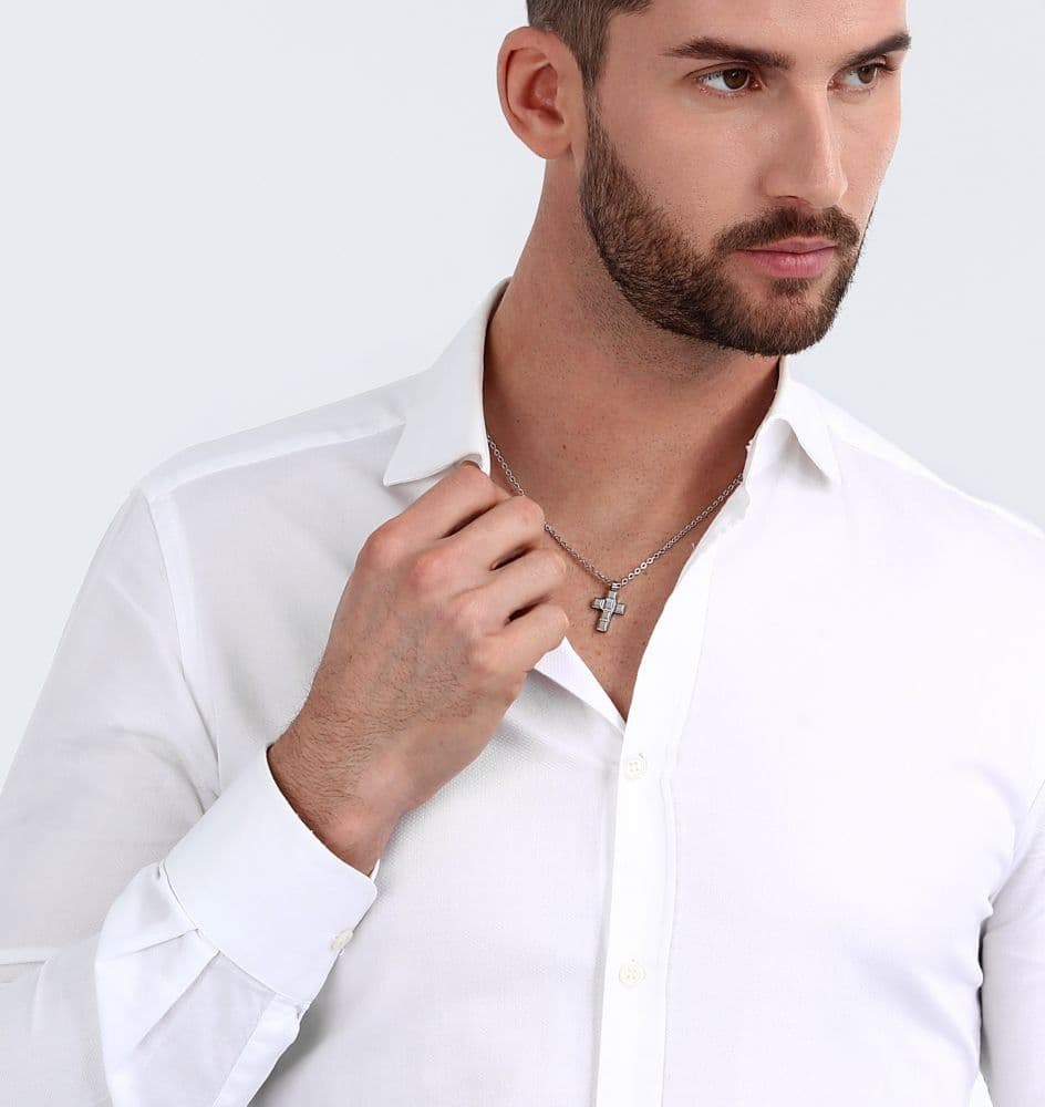 Morellato Motown Collana Uomo Croce Acciaio (SALS77) - 6