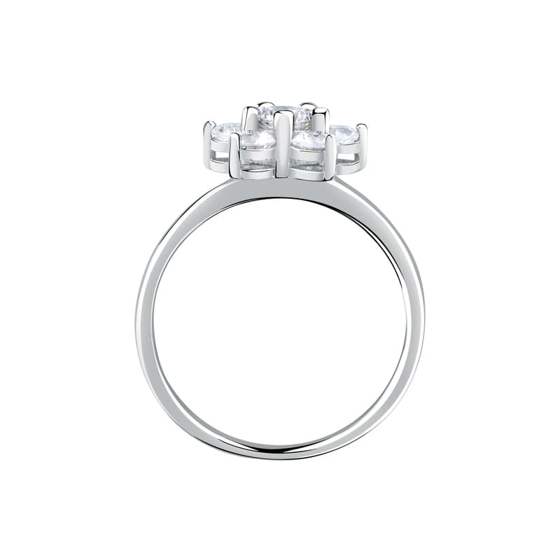 Anello MORELLATO Tesori fiore argento 925 / cristalli bianchi - 3