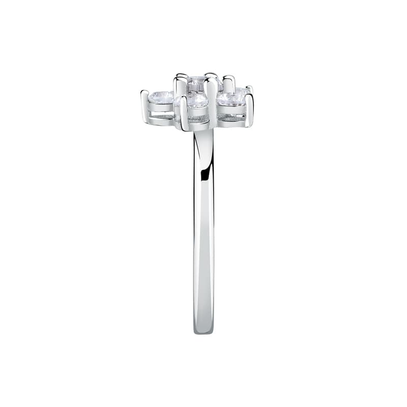 Anello MORELLATO Tesori fiore argento 925 / cristalli bianchi - 4