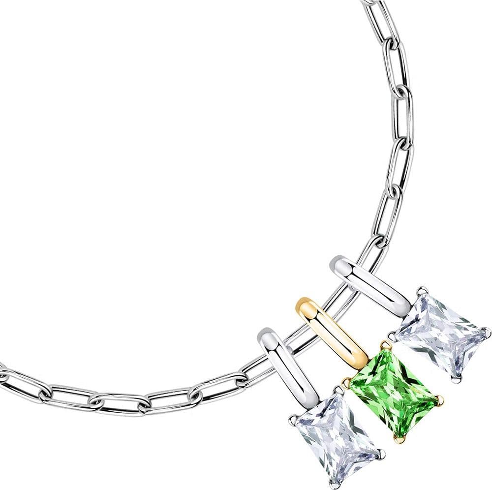 Bracciale MORELLATO Drops acciaio / 3 pietre colorate (SCZ1321) - 2
