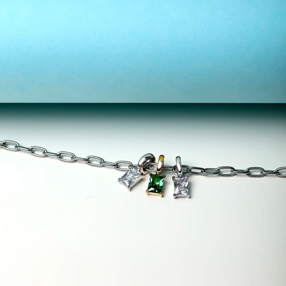 Bracciale MORELLATO Drops acciaio / 3 pietre colorate (SCZ1321) - 4
