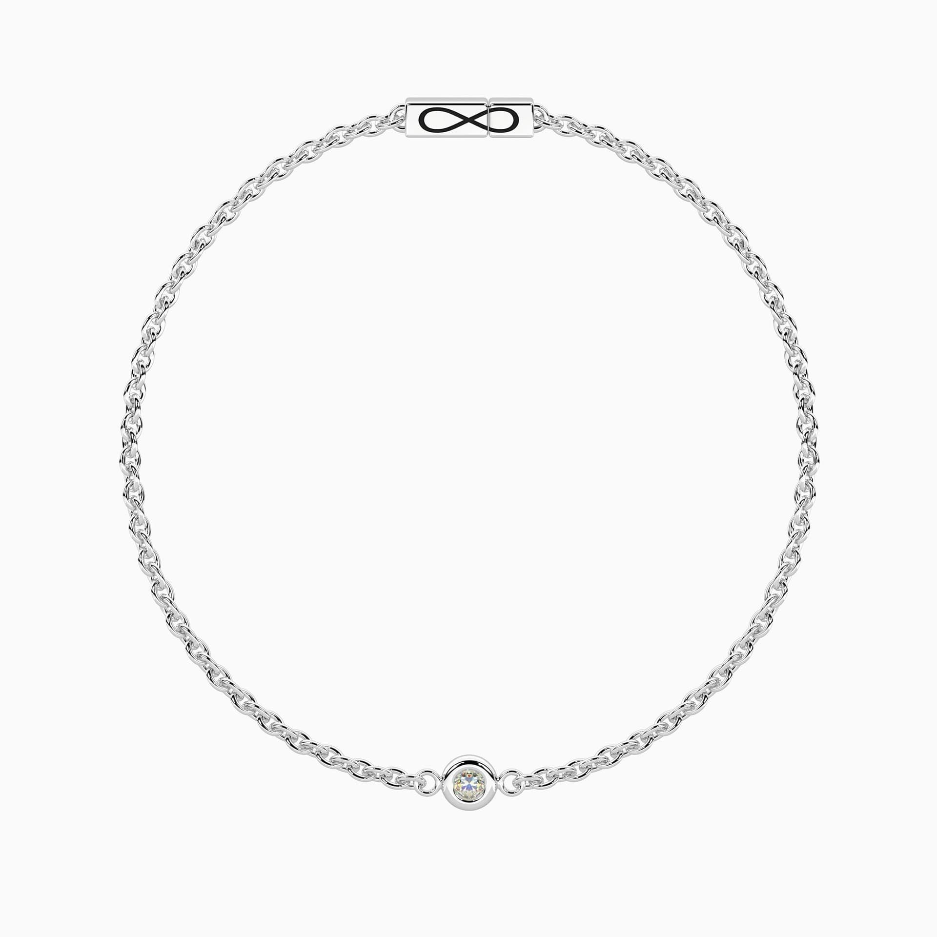 Kidult -  Bracciale con diamante lab-grown e chiusura non-reversibile Diamante - 2