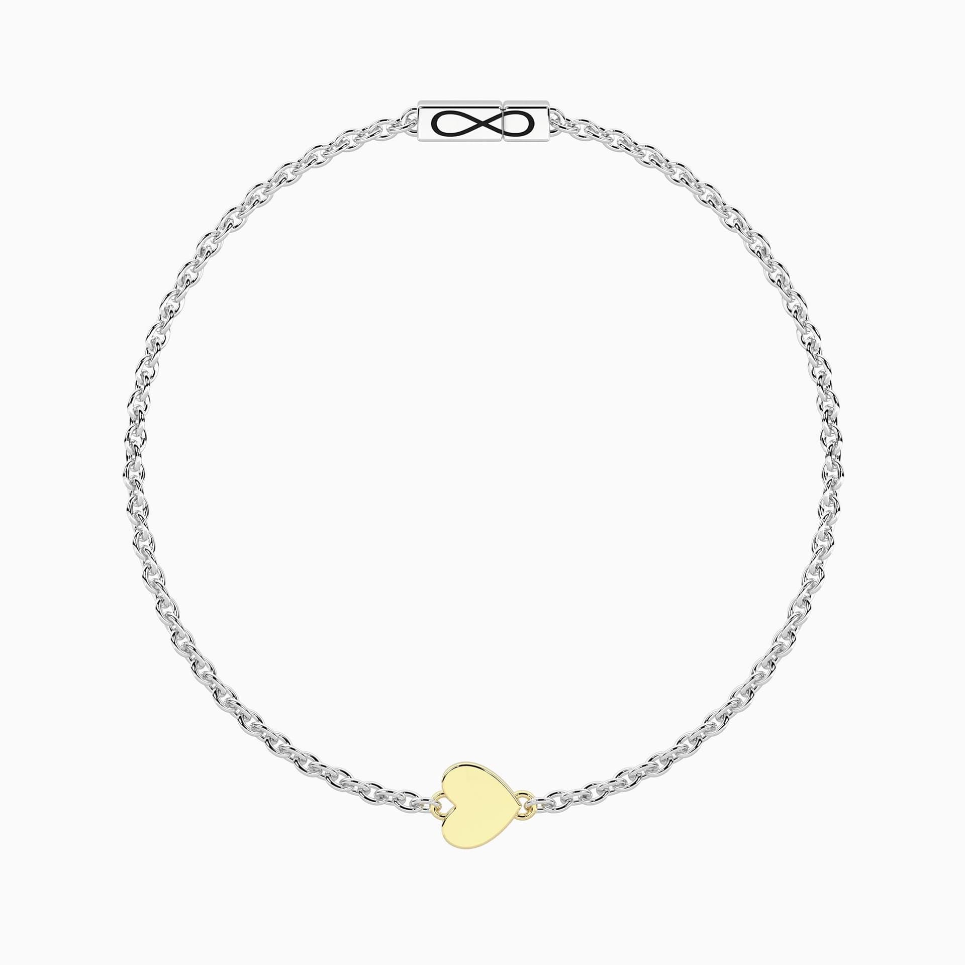 Kidult -  Bracciale con cuore in oro 9kt e chiusura non-reversibile Cuore - 2