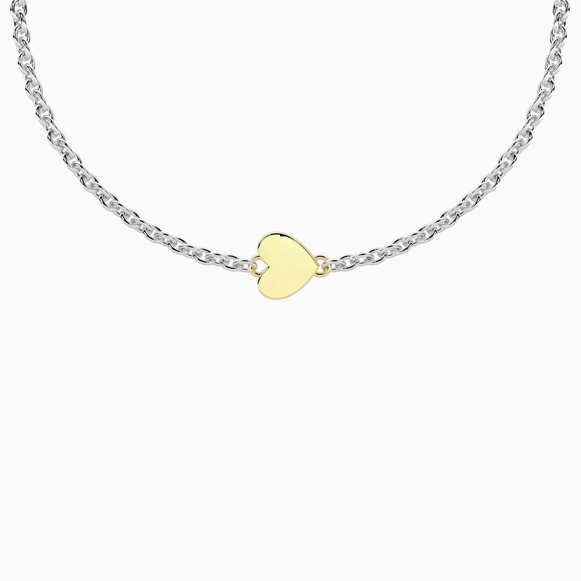 Kidult -  Bracciale con cuore in oro 9kt e chiusura non-reversibile Cuore - 3