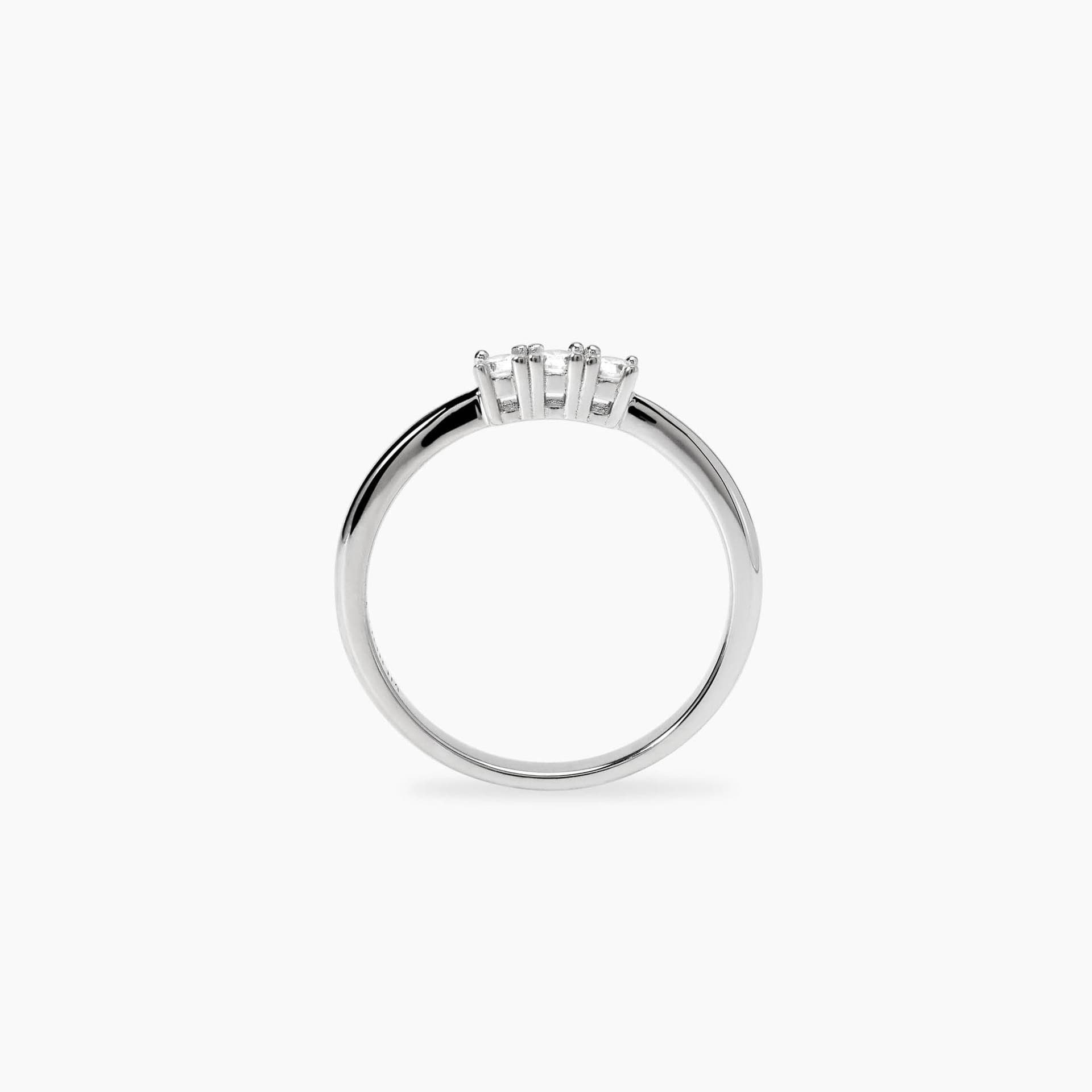 Mabina  -  Anello trilogy con diamanti lab-grown - 3