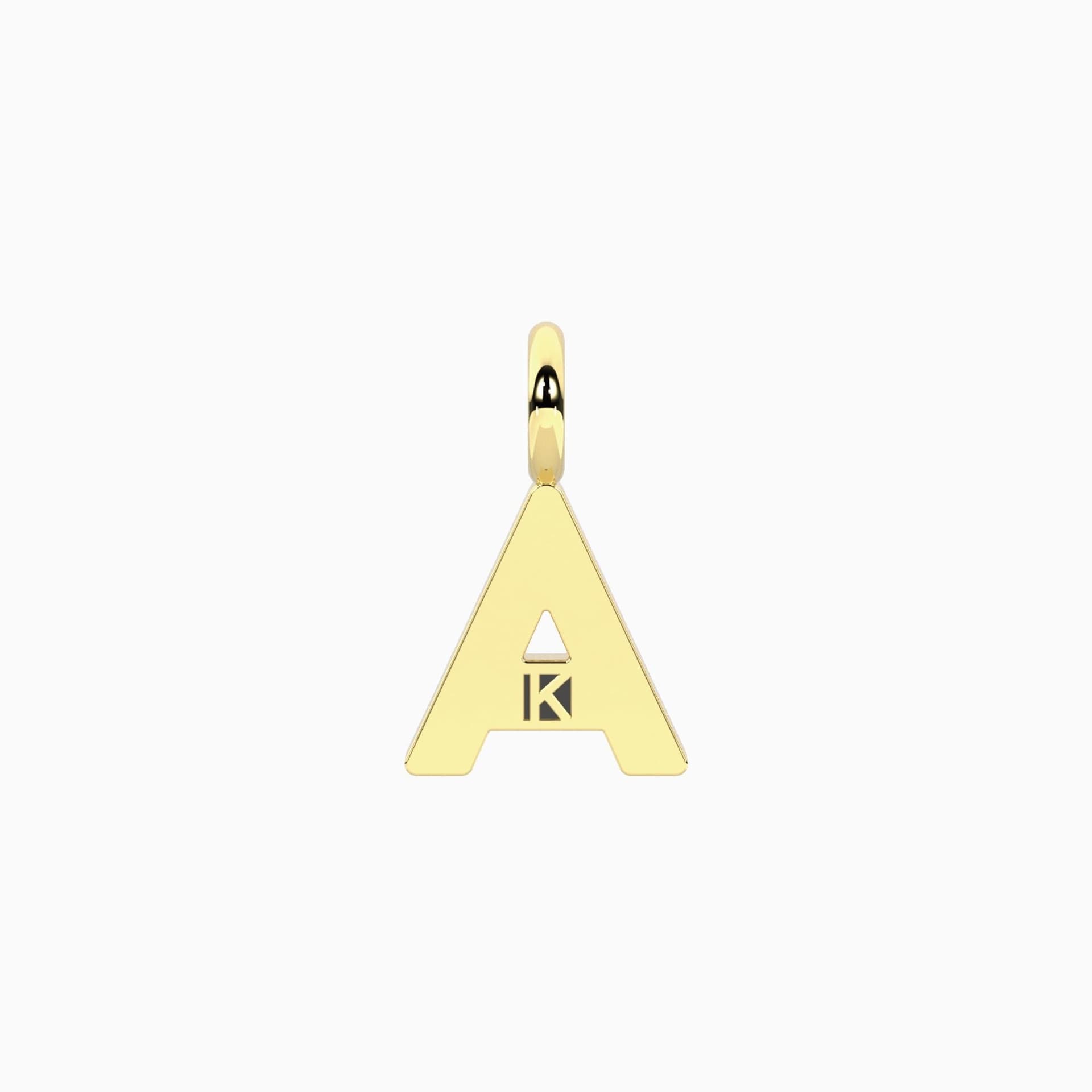 Kidult - Pendente dorato con lettera a Iniziale - 2