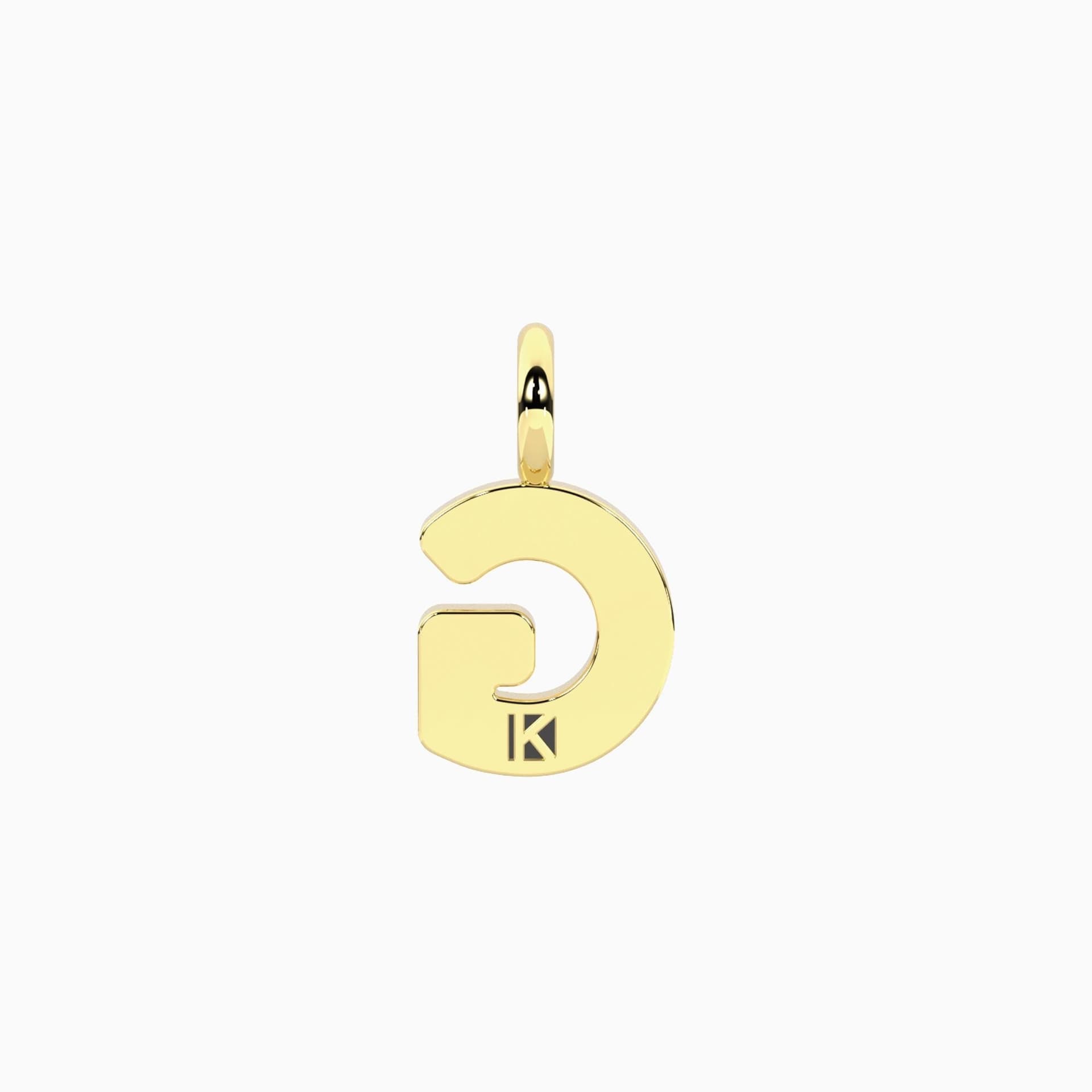 Kidult - Pendente dorato con lettera g Iniziale - 2