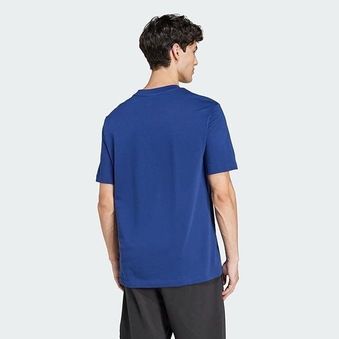 T-shirt Essentials Uomo Small Logo Single Jersey - Blu adidas - 2