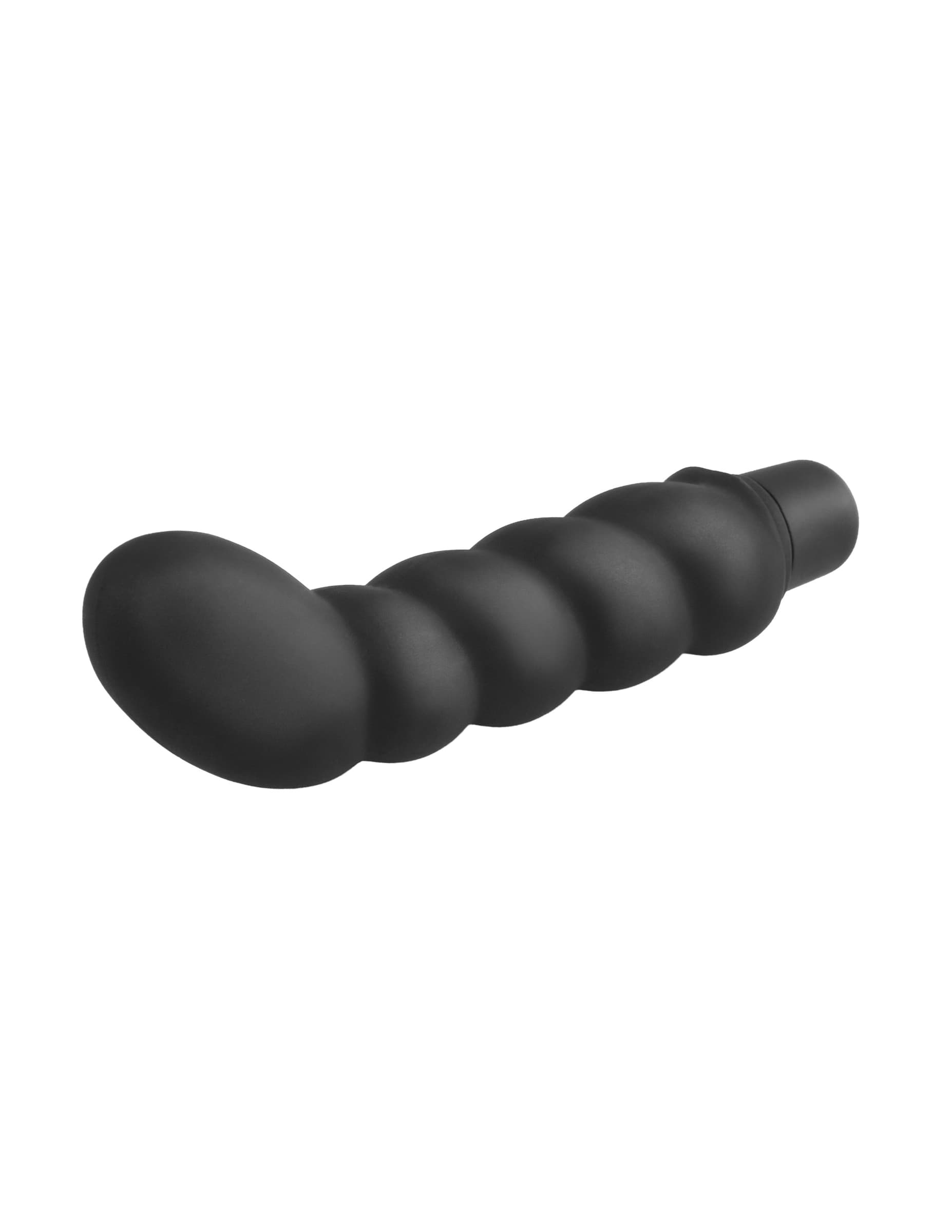 Vibratore anale Ribbed P-Spot Vibe Black Anal Fantasy di Pipedream - 2