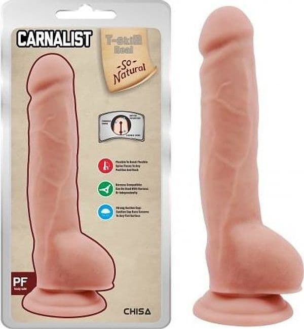 Dildo realistico strap-on Carnal Pleasure 23,5 cm di Chisa Novelties - 9