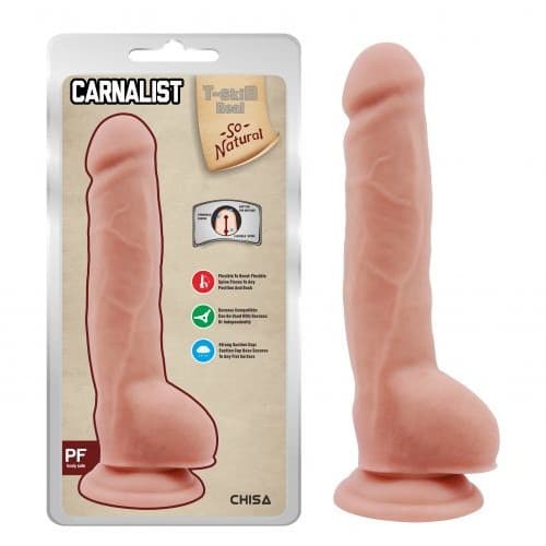 Dildo realistico strap-on Carnal Pleasure 23,5 cm di Chisa Novelties - 9
