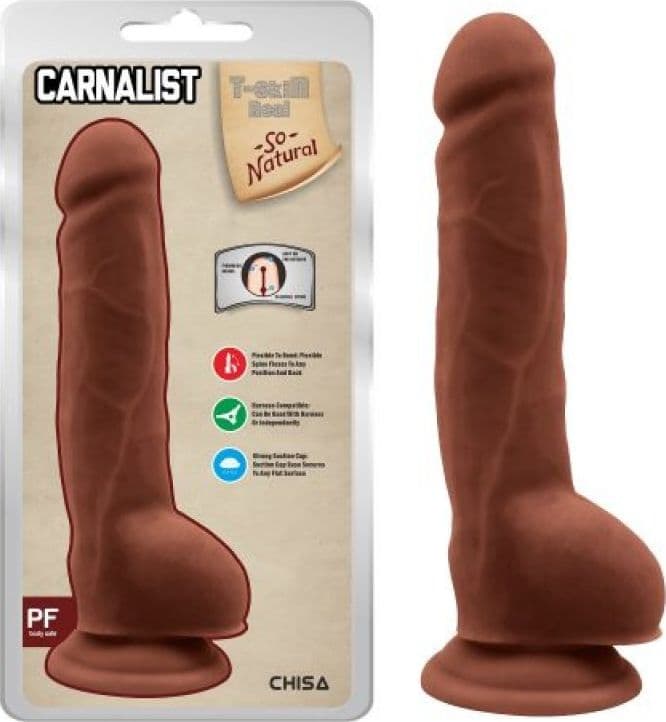 Dildo realistico strap-on Carnal Pleasure 23,5 cm di Chisa Novelties - 3