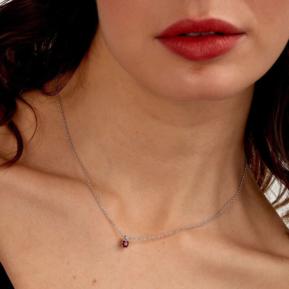 Pendente MORELLATO donna Tesori arg. 925 - cristallo rosso - 6