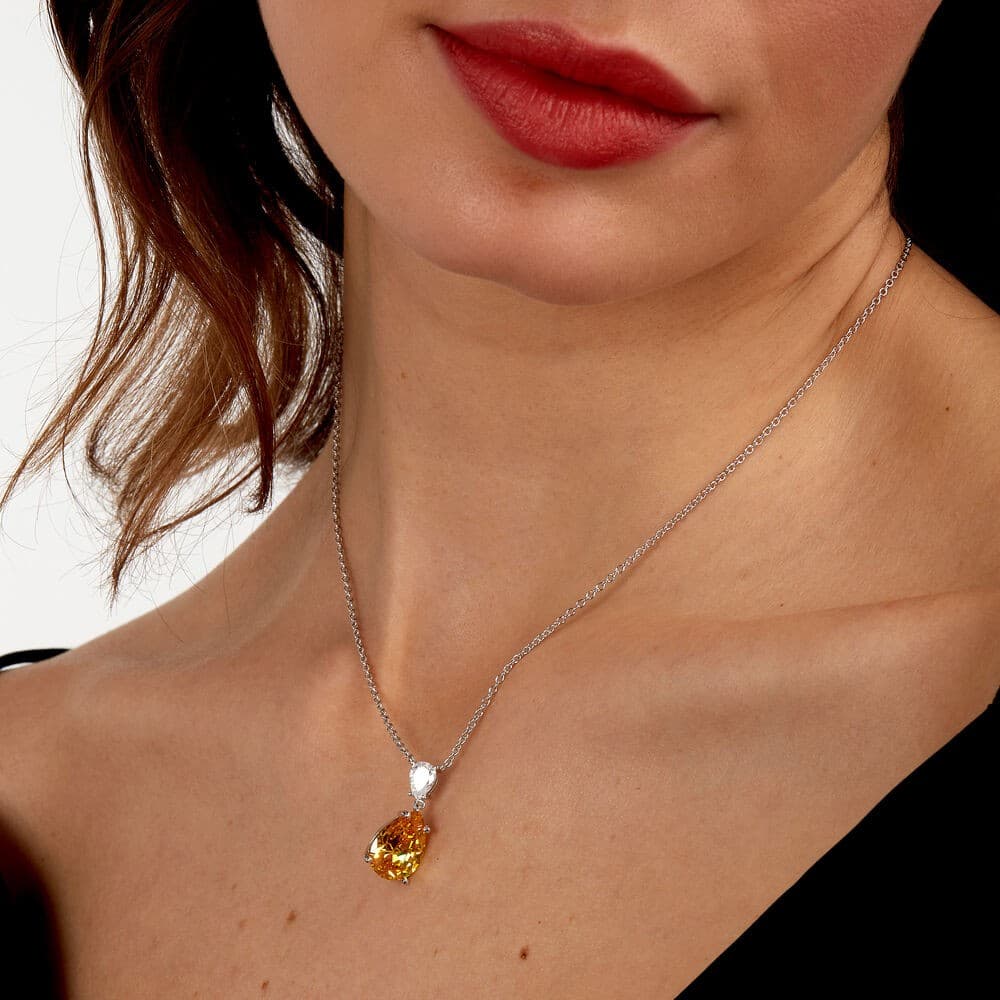 Pendente MORELLATO donna Tesori arg. 925 - pietra gialla - 5