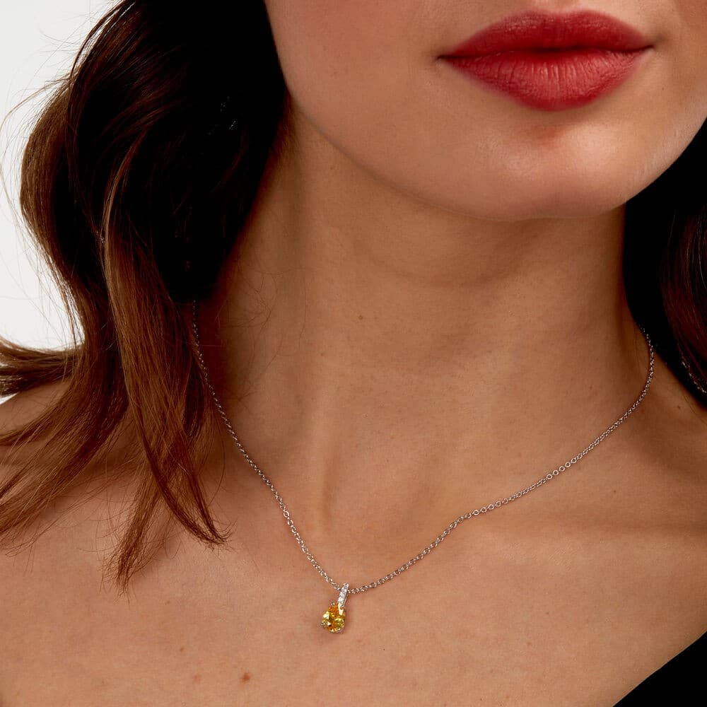 Pendente MORELLATO donna Tesori arg. 925 - pietra gialla - 5