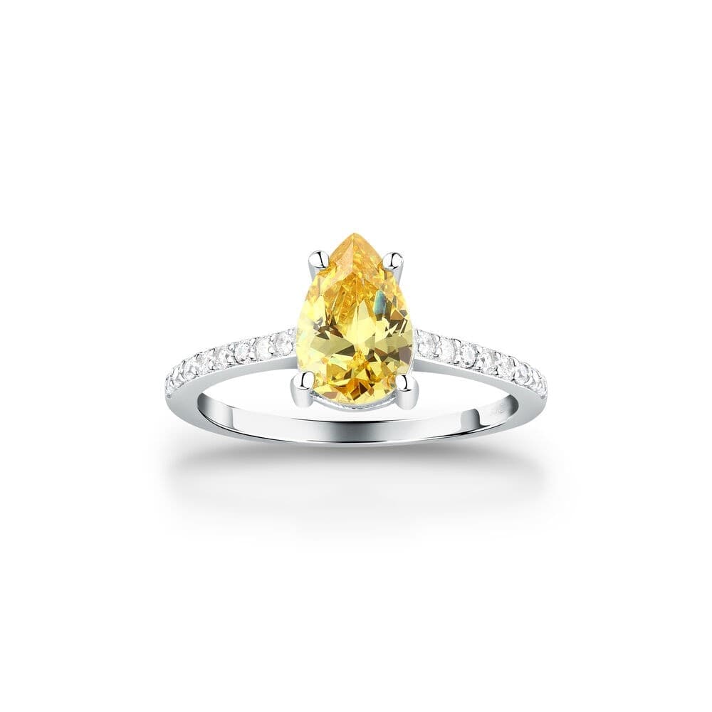 Anello MORELLATO donna Tesori arg. 925 - pietra gialla - 2