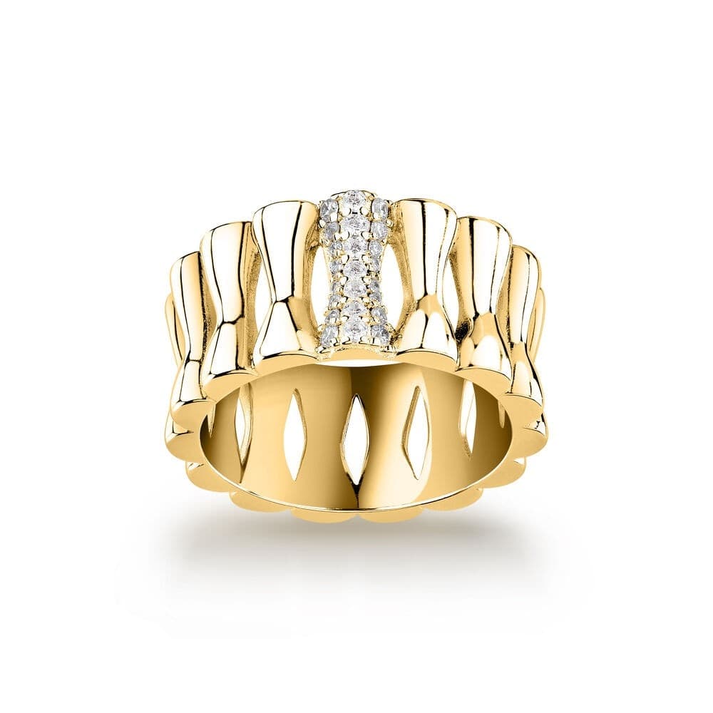 Anello MORELLATO donna Essenza argento 925 dorato / cristalli - 2