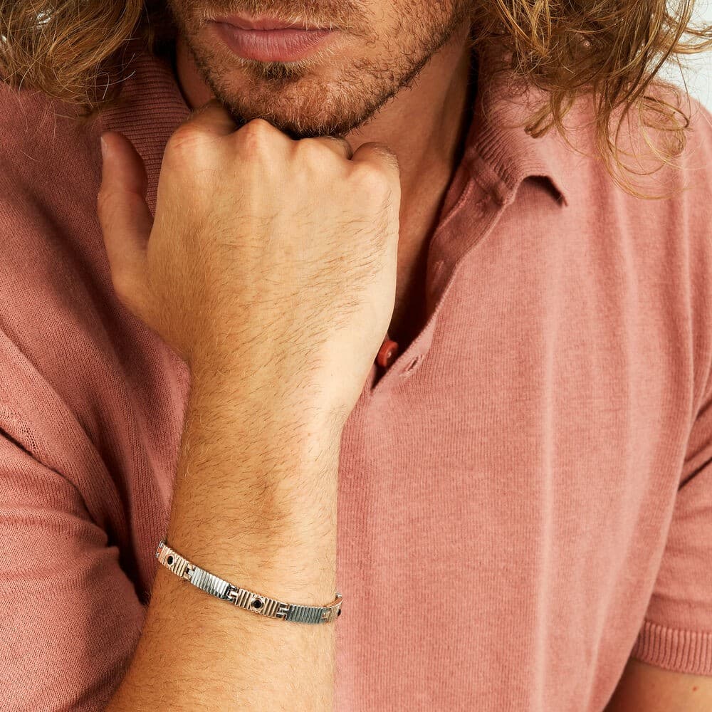 Morellato Urban – Bracciale Uomo Acciaio Silver Rose Gold (SABH30) - 5