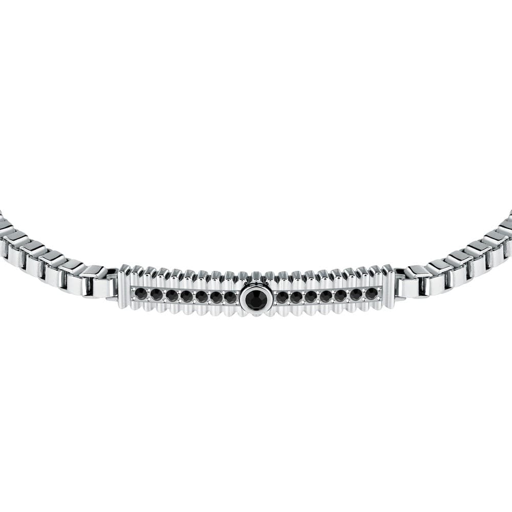 Morellato Urban – Bracciale Uomo Acciaio con Cristallo Nero (SABH33) - 2